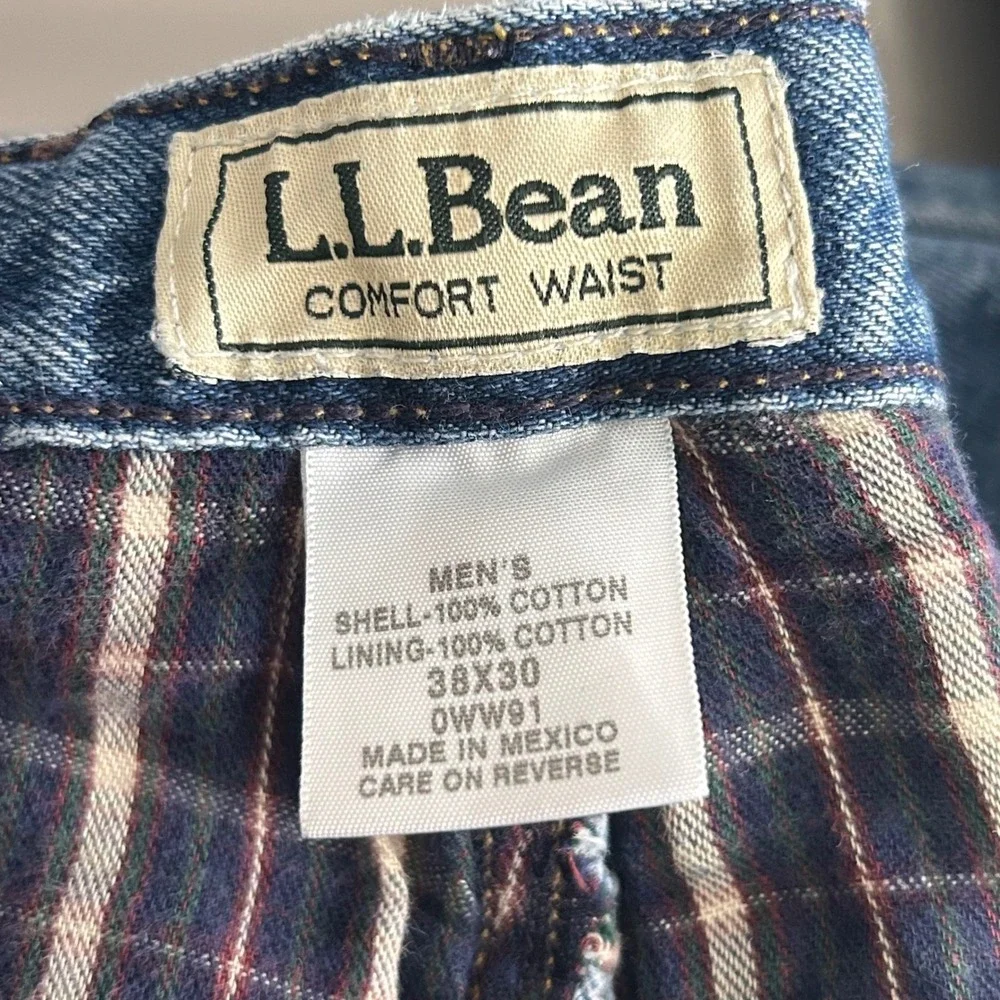 LL Bean Flannel Lined Jeans‎ 38